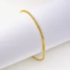 Classic Singapore Chain Bracelet in Gold