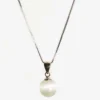 Cat’s Eye Sphere Pendant Necklace in Sterling Silver